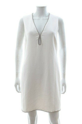 Alexander Wang Abito a turno con borchie foro della serratura bianco