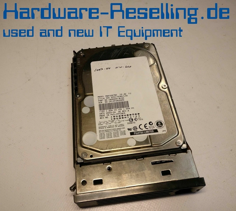 Fujitsu 36GB 3.5 " 10k SCSI HDD MAP3367NC CA06200-B100 - Photo 1/1