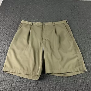 Nike Golf Shorts Mens Size 38 Brown Chino Performance Pleated - Picture 1 of 12