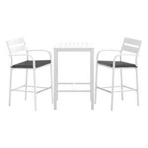 Gardeon Outdoor Bar Set Stools 3-Piece Dining Chairs Table Patio Aluminium Bistr - Picture 1 of 6