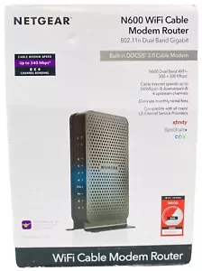 Netgear model routera nr C3700 N600 Kabel Wifi Modem Router DOCSIS 3.0 Open Box - Zdjęcie 1 z 16
