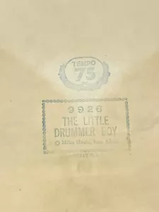 Little Drummer Boy 9926 QRS Player Piano Word Roll Original - Picture 1 of 4