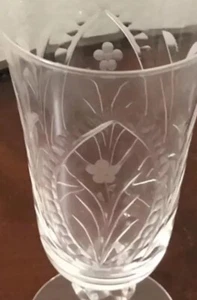 Vintage Heisey Juice Glass Courtship Pattern Stem 4091 - Picture 1 of 8