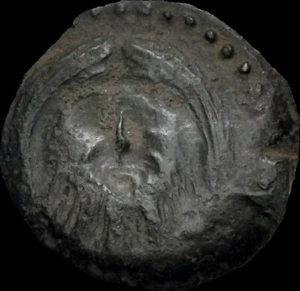 Mauretania, ŠMŠ. Circa 50-1 BC. Æ Baal-Melkart / Star . Very Rare - Picture 1 of 2