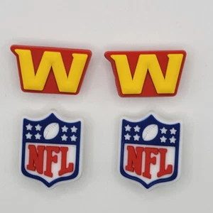 NFL Washington Commanders Football Team For Crocs Shoe Charms Jibbitz - 4 pieces - Picture 1 of 1