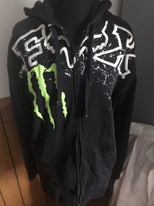 monster energy zip up jacket