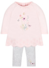 Baby Girls Floral & Butterfly Dress & Leggings - New Baby/7.5lbs
