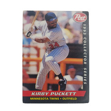 Kirby Puckett 1993 Post #3 Minnesota Twins Collector Series Baseball Card