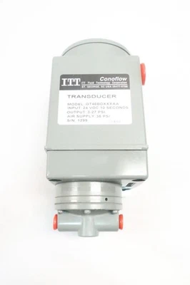 Transductor de presión Itt Conoflow GT46BDXXXAA 3-27 psi 24v-dc Foto 1 de 4