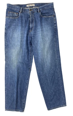 TOMMY BAHAMA Indigo Palms Relaxed Fit Straight Denim Blue Jeans Men's Size 38X32 - Image 1 of 4