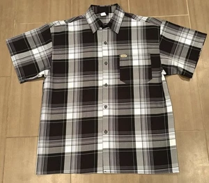 Vintage Solo Semore Black Plaid Button Up Shirt 90s Y2K Skate USA Made Men’s XL - Picture 1 of 6