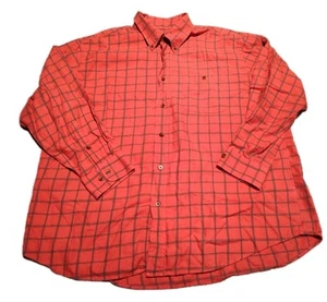 Orvis Cotton/Wool Blend Check Flannel Button Down Long Sleeve Shirt Size 2XL XXL - Picture 1 of 15