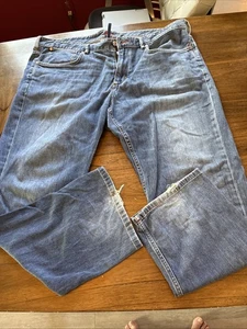 Jeans Tommy Bahama uomo 42x30 regular fit gamba dritta morbido blu denim - Foto 1 di 12