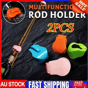 Multifunctional Rod Holder,Portable Beach Fishing Pole Holder for Ground AU - Picture 1 of 19