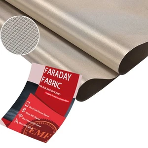 Faraday Fabric-EMI RFID Shielding-Block WiFi/RF Anti-Radiation Military Grade... - Picture 1 of 7