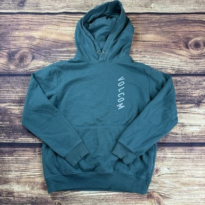 Volcom Men's Logo Pullover Hoodie Sweatshirt Green • Small - Image 1 of 4