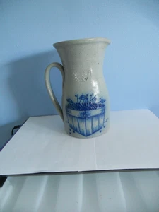 Salmon Falls Stoneware Pottery 9" Blueberry Basket Pitcher 1990 - Bild 1 von 9