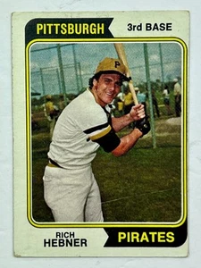 Richie Hebner Pittsburgh Pirates 1974 Topps #450 MLB - kostenloser Versand BLG - Bild 1 von 2