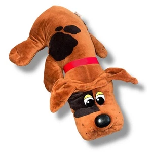 Hasbro Plush Pound Puppy Stuffed Animal Nursery Valentines 2019 Brown Black 19" - Picture 1 of 9