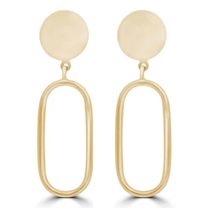 Pendientes colgantes y colgantes de oro amarillo de 14K - Imagen 1 de 2