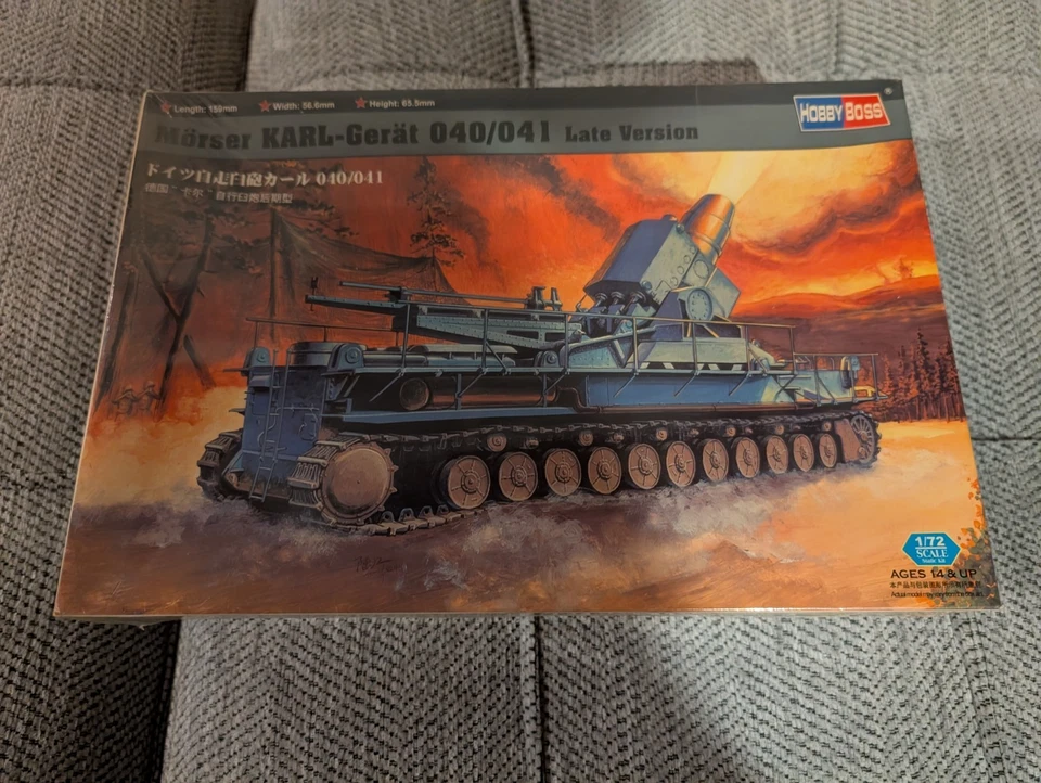 Hobby Boss 1/72 Scale German Morser Karl-Gerat 040/041 Late Version Model Kit - Image 1 of 1
