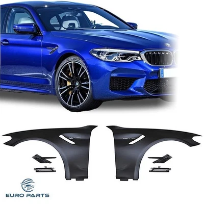 Guardabarros delanteros de metal con marcador lateral estilo M5 para BMW G30/G31 serie 5 17~20 Foto 1 de 4