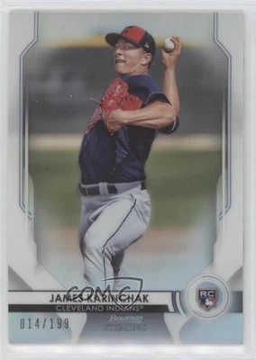 2020 Bowman Sterling Rookies Refractor /199 James Karinchak #BSR-61 Rookie RC - Image 1 of 2