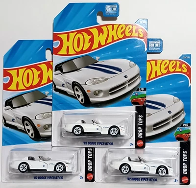 Hot Wheels Treasure Hunt '92 Dodge Viper RT/10 #29 B ESTUCHE Lote de 3 Foto 1 de 4