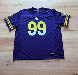 Maglia uomo NFL Los Angeles Rams Aaron Donald blu taglia 3XL nuova - Foto 1 di 8