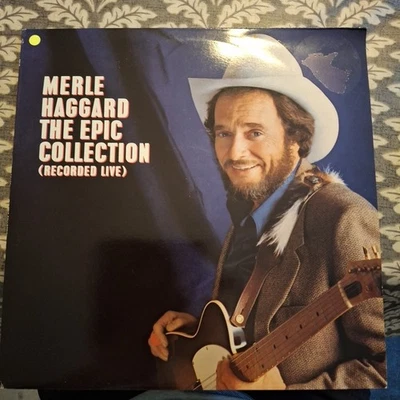 MERLE HAGGARD "THE EPIC COLLECTION (RECORDED LIVE)" VINYL LP 1983 NM - Image 1 of 4
