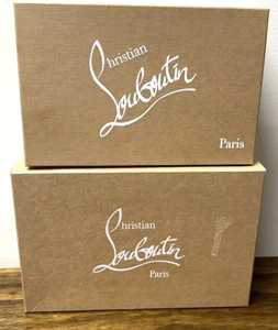 CHRISTIAN LOUBOUTIN BROWN LARGE SHOE EMPTY BOX ONLY - Picture 1 of 3