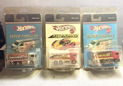 New Hot Wheels  Lot of 3 Hiway Haulers - Super Chromes, Flying Customs - Image 1 of 4