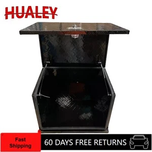750x500x550mm BLACK Aluminium Toolbox Caravan Ute Generator Fridge Tool Box - Picture 1 of 4