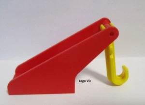 Lego 3997 3998 Mickey Tow Crane  Hook Red Yellow du 4166 Car Garage  MOC A59 - Bild 1 von 2