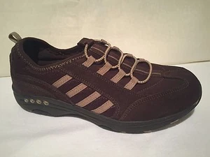 Easy Spirit Poinsettia Brown Suede Sport Slip On Walking Sneakers Womens SZ 7 M - Picture 1 of 9
