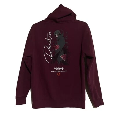 Primitive X Naruto Sudadera con Capucha Para Hombre Pequeña Roja Anime Gráfico Sudadera Pullover Foto 1 de 4