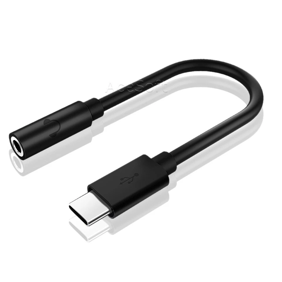 Adaptador de audio tipo C a 3,5 mm cable conector auxiliar chip DAC inteligente para OnePlus 1+ 9 Pro Foto 1 de 1
