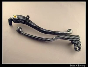 FIT YAMAHA YZF-R6 CARBON LEVERS 2005 2006 07 08 09 10 11 2012 2013 14 15 2016 - Bild 1 von 2