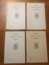 Oklahoma Genealogical Society Qtrly 1976 Vol. 21 (Four books) Mar, Jun, Sep, Dec