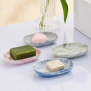 Ceramic Soap Dish Nordic Style Drain Soap Box Soap Container For Bathroom - Picture 1 of 16