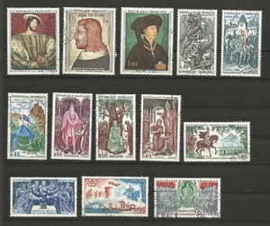  Geschichte Frankreichs 13 Briefmarken gestempelt 60er Jahre /TR5882 - Bild 1 von 1
