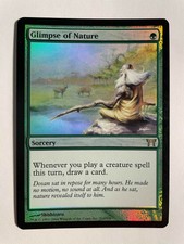 Glimpse of Nature - MTG - Champions of Kamigawa - Rare - Foil - Near Mint