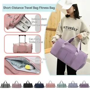 Large Capacity Dry Wet Separation Waterproof Sports Fitness Yoga Travel Bag - Picture 1 of 29