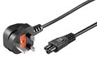 PowerQ Power Cable Tripolar C5 Plug UK Type G 1mt