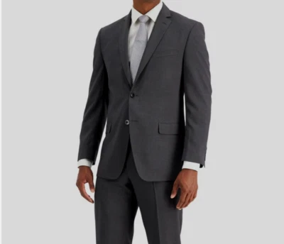 Marc New York Hombre Ajuste Moderno Chaqueta Traje Solo, CARBÓN, 40 LARGO Foto 1 de 3