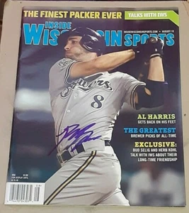 Ryan Braun Milwaukee Brewers SIGNED AUTOGRAPHED Inside Wisconsin Sports Magazine - Picture 1 of 1