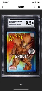 2023 UD Marvel Platinum Cover Variant Rainbow Groot #WI37 🔥🔥SGC 9.5 🔥POP 1🔥 - Bild 1 von 2