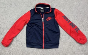 Nike Kids jacket 3 - 4 years dark blue  red Zip Youth - Picture 1 of 24