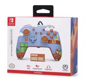 Nintendo Switch Super Mario Bros Enhanced Wired Controller, PowerA, New & Sealed - Picture 1 of 10