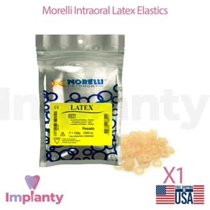 Morelli Orthodontic Intraoral Latex Elastics Transparent Bands Braces 1000pcs - Picture 1 of 4